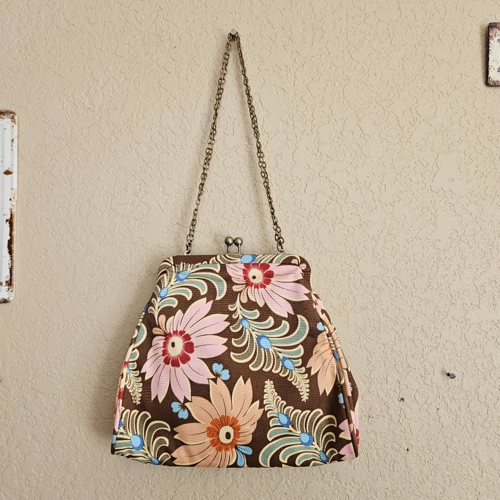 Amy Butler Nora Clutch chain handbag Bohemian Kiss Lock